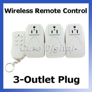 Indoor Wireless Remote Control Power Outlet Plug Switch  
