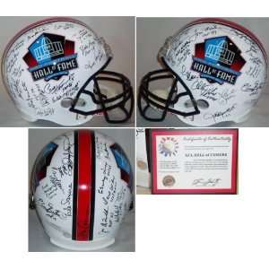  33 Hall Of Famers Signed Hall Of Fame Replica Helmet 