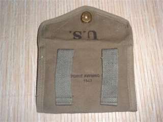 WWII US Army M1 Carbine First Aid Pouch Canvas Bag 1943 Repro  