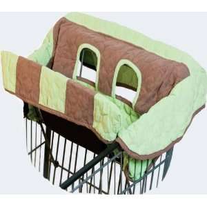 Sweet Pea Grocery Cart Cover Green
