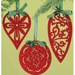  Club Pack of 24 Home for the Holidays Red Cut Out Design 