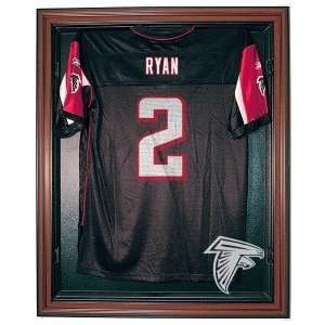   Falcons Cabinet Style Jersey Display Case   Brown