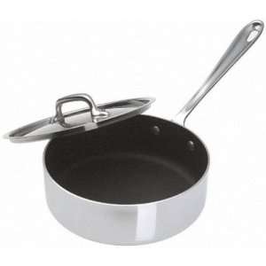  All Clad Stainless Steel Non Stick 3 quart saute pan w/lid 