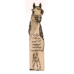  Arabian Laser Engraved Horse Bookmark