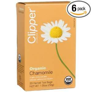 Clipper Organic Chamomile Infusion, 20 Count Herbal Tea Bags (Pack of 