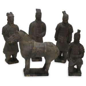  Terracotta Soliders Statues (5 pc/set)   8H