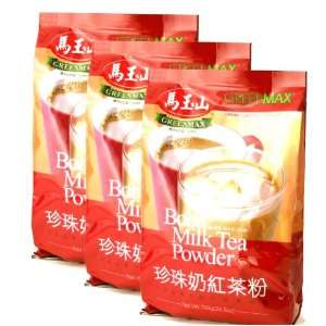 Greenmax Boba Milk Tea Powder 3 Pak   3 X 24.5 Oz  Grocery 
