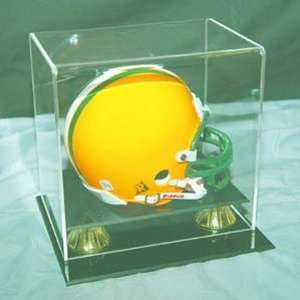  Coachs Choice Mini Football Helmet Display Case Sports 