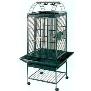  Brand New Parrot Bird Wrought Iron Cage Play Top On Wheels 