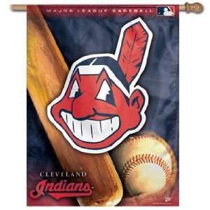  CLEVELAND INDIANS Team Logo Weather Resistant 27 by 37 