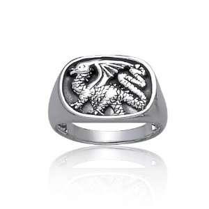   .925 Sterling Silver Dragon Ring for Men Unisex   Size 13 Jewelry