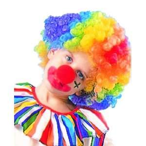    Childs Rainbow Clown Wig Costume Accessory 