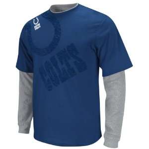 Reebok Indianapolis Colts Big & Tall Scrimmage Splitter Long Sleeve T 