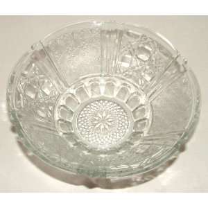   Pressed Glass 7 Dia. Bowl Marked FNG Indonesia 