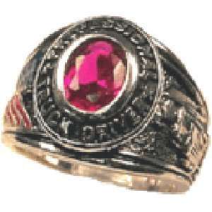  TR 23 Professional Truck Driver Ring lab created Ruby Red 