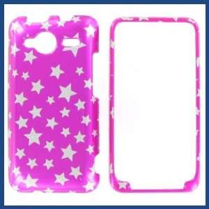  HTC Evo Shift 4G Star on Hot Pink Protective Case 