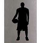 BASKETBALL PLAYER SILHOUETTE METAL WALL PLACQUE  
