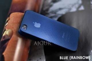 Elegant 0.5mm Ultra Thin iPhone 4 4S Phone Case Cover Blue Rainbow 