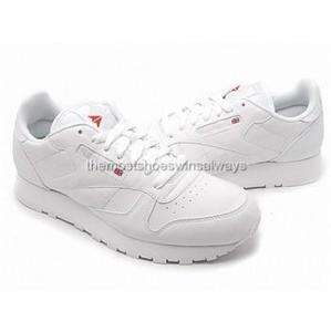 Reebok mens shoes Classic Leather 1 9771 White  
