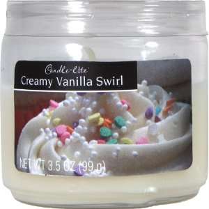  Candle lite Essentials 3 1/2 Ounce Creamy Vanilla Swirl Jar Candle 