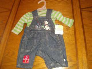 NWT BABY BOY DISNEY DALMATION OUTFIT best in show JEAN overall  