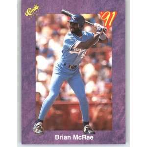Classic Game (Purple) Trivia Game Card # 157 Brian McRae   Kansas City 