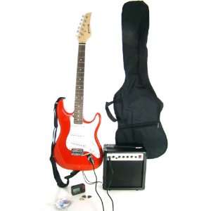  Paco Electric Guitar Pack Red Musical Instruments