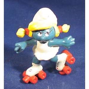    The Smurfs Smurfette on Skates Vintage Pvc Figure Toys & Games