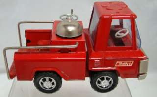   Steel BUDDY L Jr No 5101 Fire Emergency Toy Truck Red Japan ~  