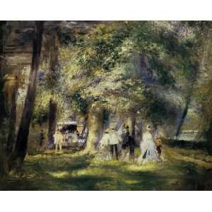  Oil Painting In the St. Cloud Park Pierre Auguste Renoir 
