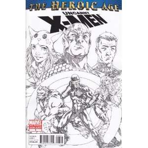  Uncanny X Men The Heroic Age #1 2nd Printing Sketch 
