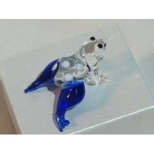  Collectibles Crystal Figurines Blue Frog 