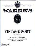 Warres Vintage Port 1977 