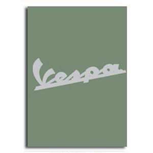  Notebook, Vespa Logo   Green, 6x8 Automotive