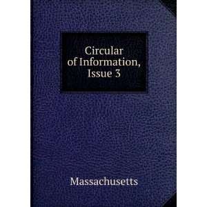  Circular of Information, Issue 3 Massachusetts Books
