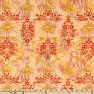  44 Wide Nouveau Riche Grand Pinache Flame Fabric By The 