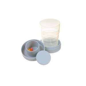  Collapsible Drinking Cup with Pill Container Health 