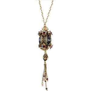 Michal Negrin Kabbalah Pendant Enhanced with Roses and Hebrew Letters 