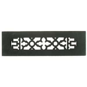  GR2BG D   10 x 2 1/4 Black Iron Grille   with Holes 