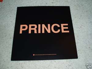 Prince   The Black Album 12x12 Promo Poster Flat  