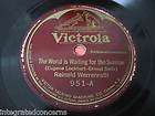 1923 Victrola 78rpm REINALD WERRENRATH World Waiting for Sunrise 