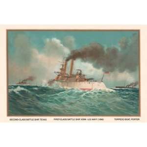  Battleship Texas, Battleship Iowa, and Torpedoboat Porter 