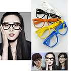 Fashion Frame Geek Elegant Glasses No Lens Multicolor C