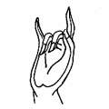 karana mudra gesture with which demons are expelled