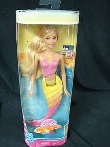 Mattel 2009 Barbie a Mermaid Tale blonde w/pink strand hair New in 