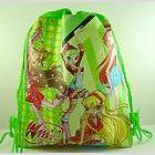 Winx Club Girl Green Draw String Pouch Backpack Bag
