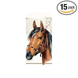 Boston International Horse 4 ply Pocket Tissues, 10 Count (Pack of 15 