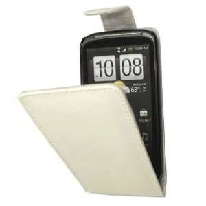     White premium leather quality case for Htc Sensation Electronics