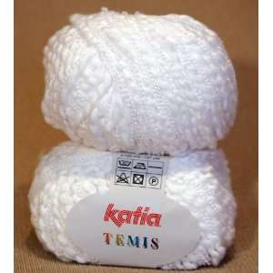   Katia, Temis, Chunky Yarn , Cotton acrylic Blend. WHITE Katia Arts