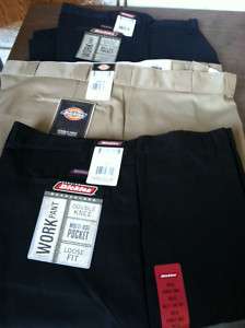 Dickies Double Knee Work Pants with Cell Pocket  